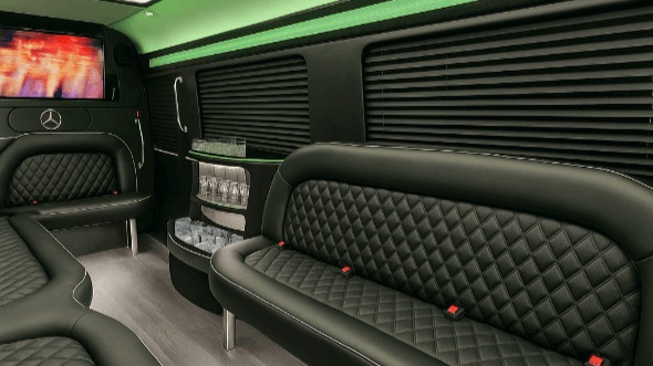 14 Passenger Sprinter Limousine Interior