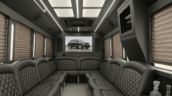 20 Passenger Party Bus Interior