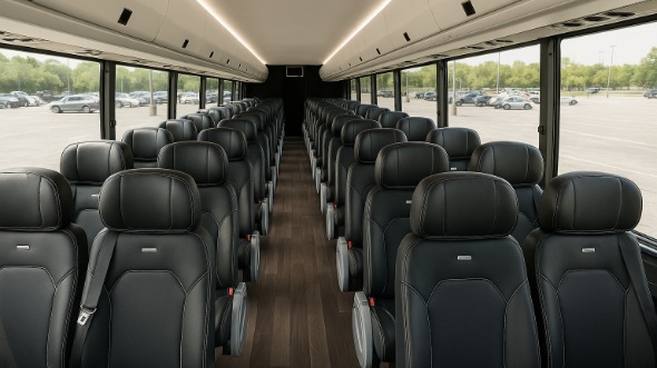 Interior of Toledo Party Bus Company's 28 Passenger Minibus in Toledo