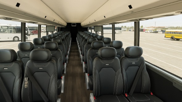 Interior of Toledo Party Bus Company's 30 Passenger Minibus in Toledo
