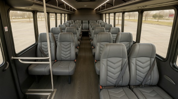 Interior of Toledo Party Bus Company's 35 Passenger Minibus in Toledo