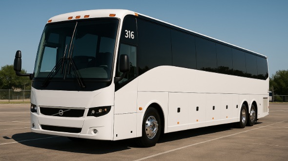 Exterior of Toledo Party Bus Company's 47 Passenger Charter Bus in Toledo