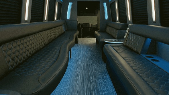 50 Passenger Party Bus Interior