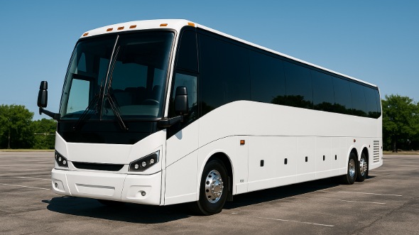 Exterior of Toledo Party Bus Company's 51 Passenger Charter Bus in Toledo