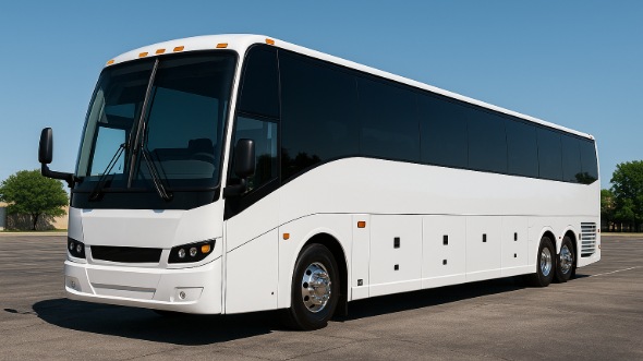 Exterior of Toledo Party Bus Company's 54 Passenger Charter Bus in Toledo