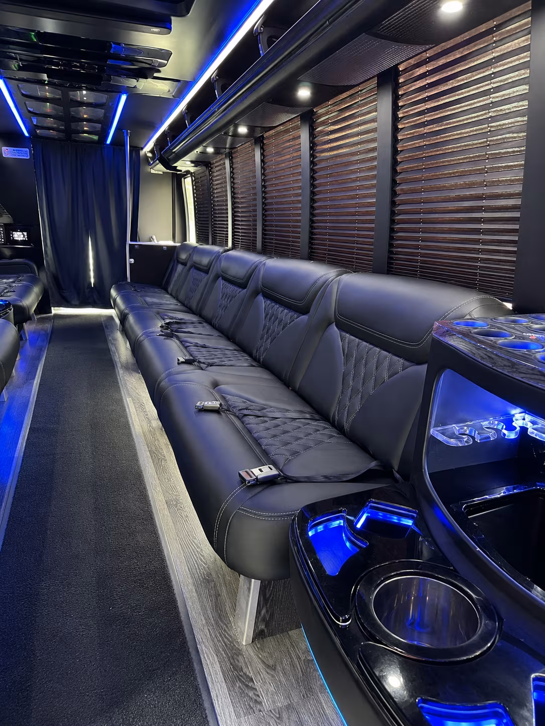 Toledo Birthday, Sweet 16, & Quinceañera Transportation party bus exterior