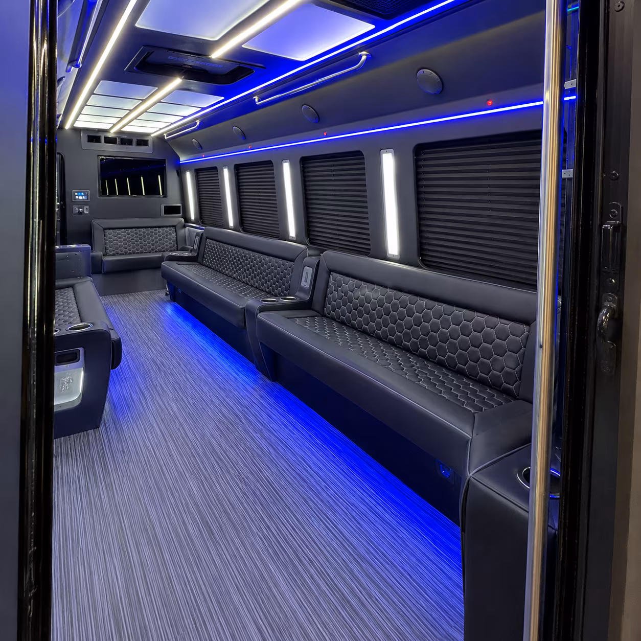 Toledo Birthday, Sweet 16, & Quinceañera Transportation party bus exterior