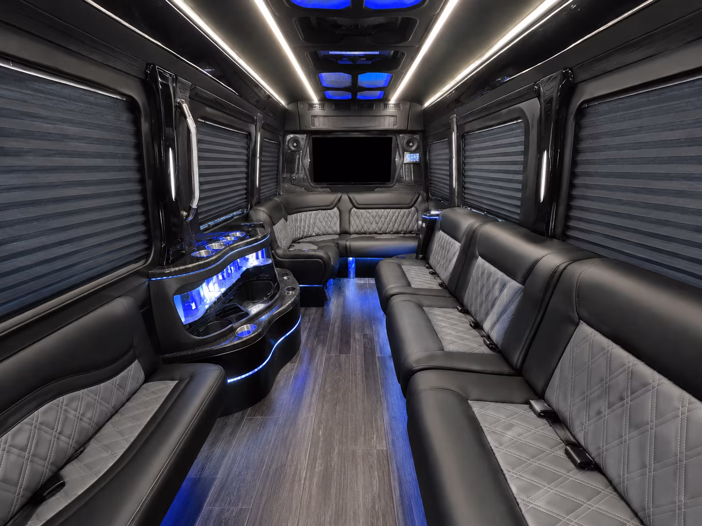 Toledo Corporate Transportation party bus interior