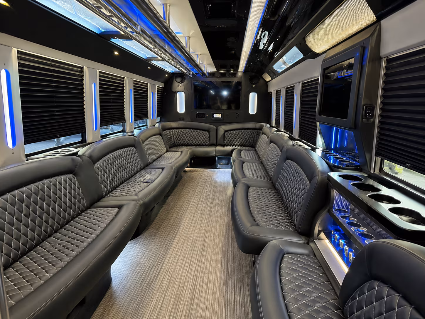 Toledo Private Event Transportation party bus exterior