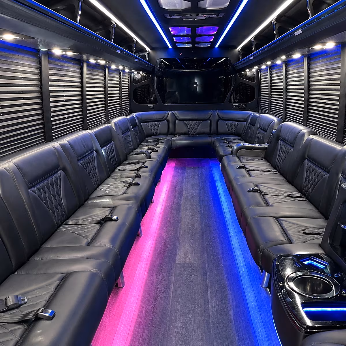 Toledo Private Event Transportation onboard seating