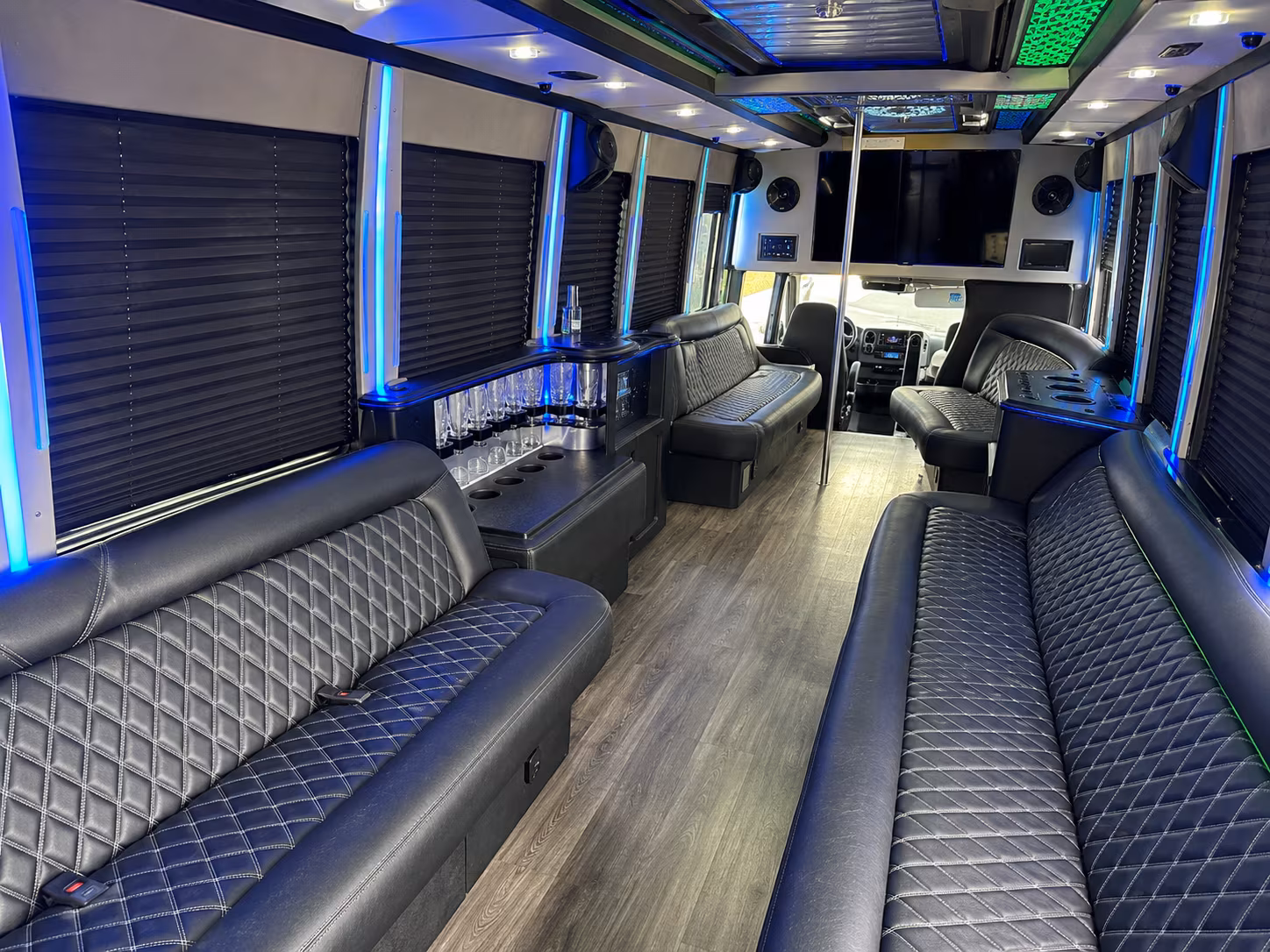 Toledo Sporting Event Transportation onboard seating