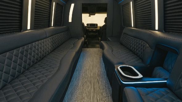 toledo 28 passenger party bus interior