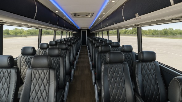 toledo 54 passenger charter bus interior
